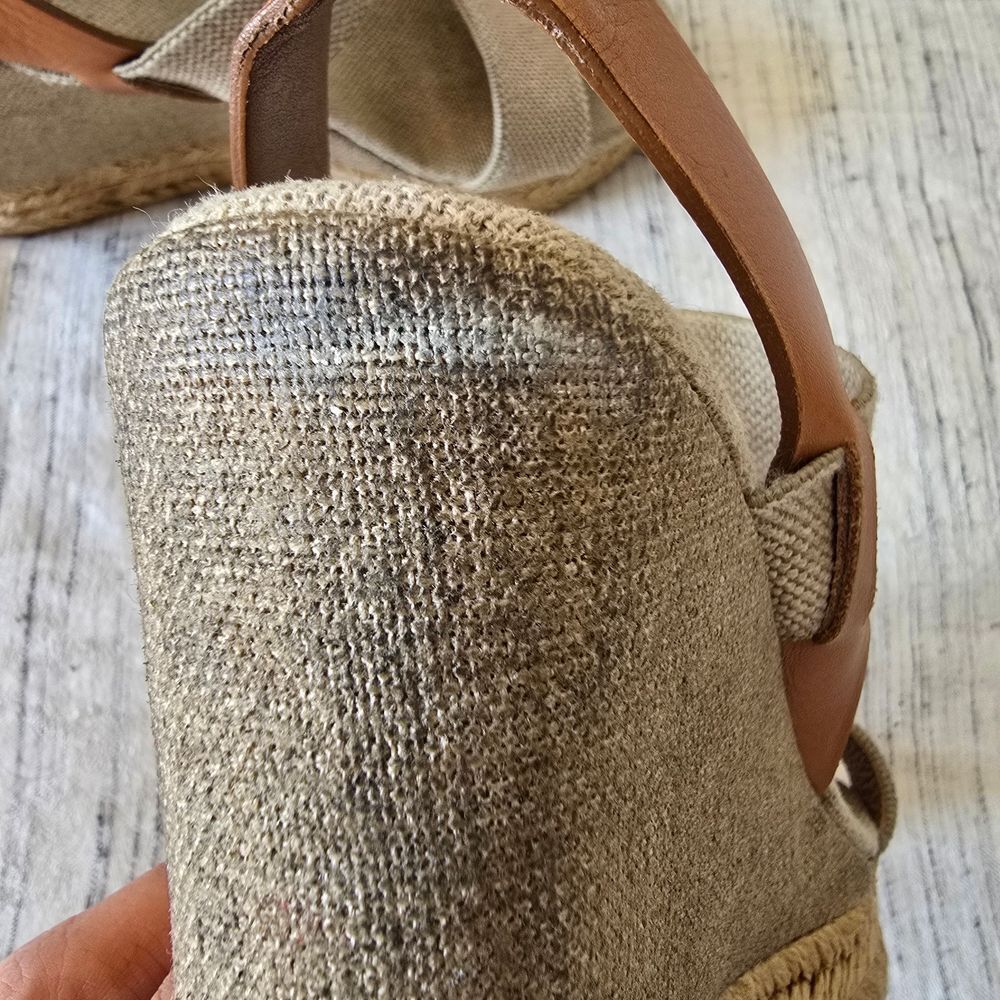 Tory Burch Cream Espadrille Sandals - Picture 8 of 9